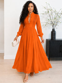 Solid Button-Front Shirt Dress