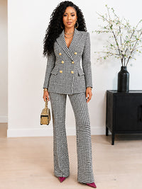 Plaid Blazer & Pants Set