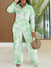 Printed Shirt & Pants Set