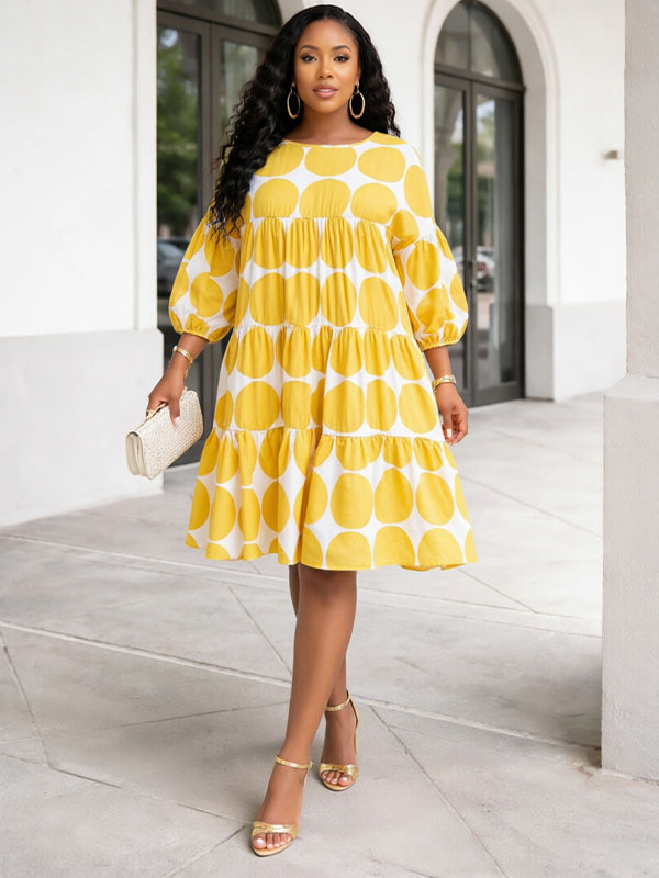 Dot Ruffle Dress