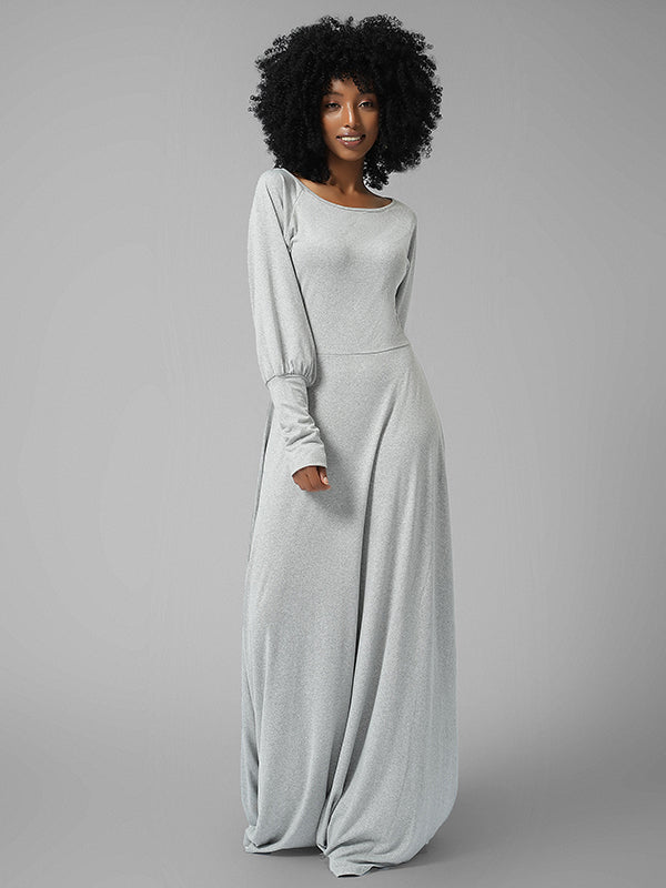 Bishop Sleeve Maxi Dress