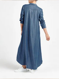 Beautiedoll Denim V-Neck Dress