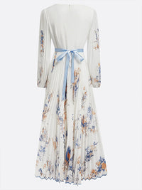 Beautiedoll Printed Pleated Dress