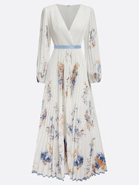 Beautiedoll Printed Pleated Dress