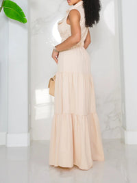 Solid Sleeveless Shirt Dress