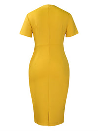 Beautiedoll Button Bodycon Dress