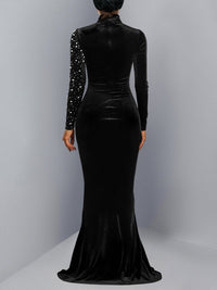 Studded Velvet Maxi Dress