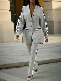 Side-Stripe Jacket & Pants Set