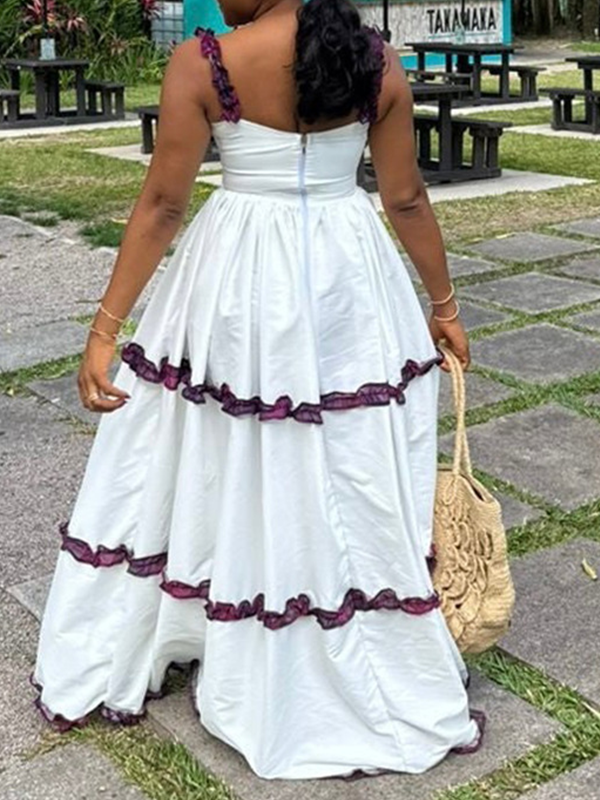 Frilled Cami Maxi Dress