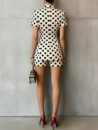 Double-Breasted Blazer & Shorts Set