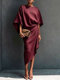 Batwing-Sleeve Bodycon Dress