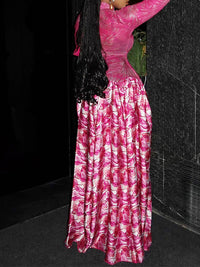 Printed Combo Maxi Dress
