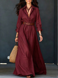 Belted Shirt Dress