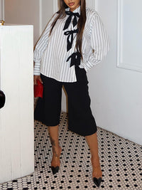 Stripe Tied Shirt