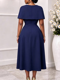Cape Midi Dress