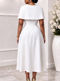 Cape Midi Dress