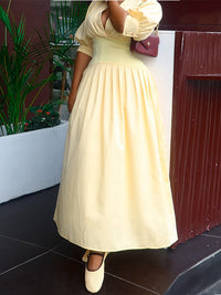 Cinched Waist Shirt Dress