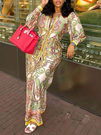 Printed Shirt & Pants Set