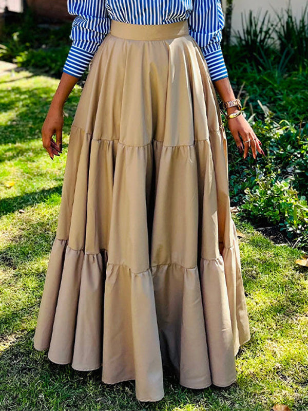 Beautiedoll Stripe Shirt & Ruffle Skirt Set