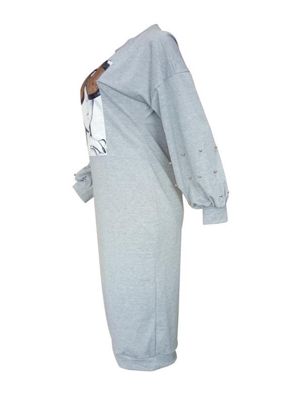 Quiet And Shine Sweatshirt Dress