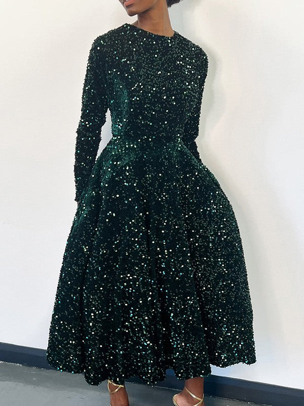 Beautiedoll Sequin Midi Dress